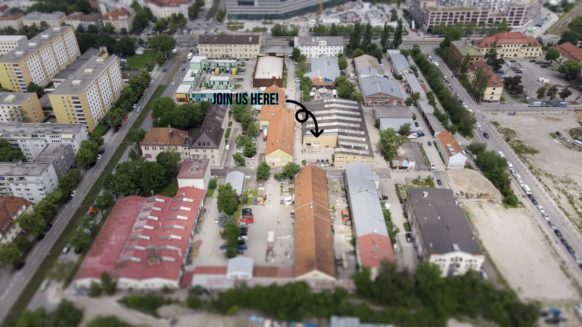 Aerial view of our location